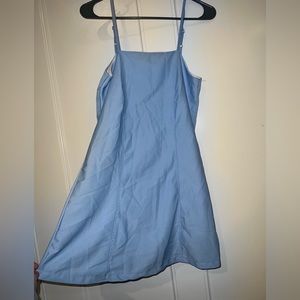 Sky blue mini dress